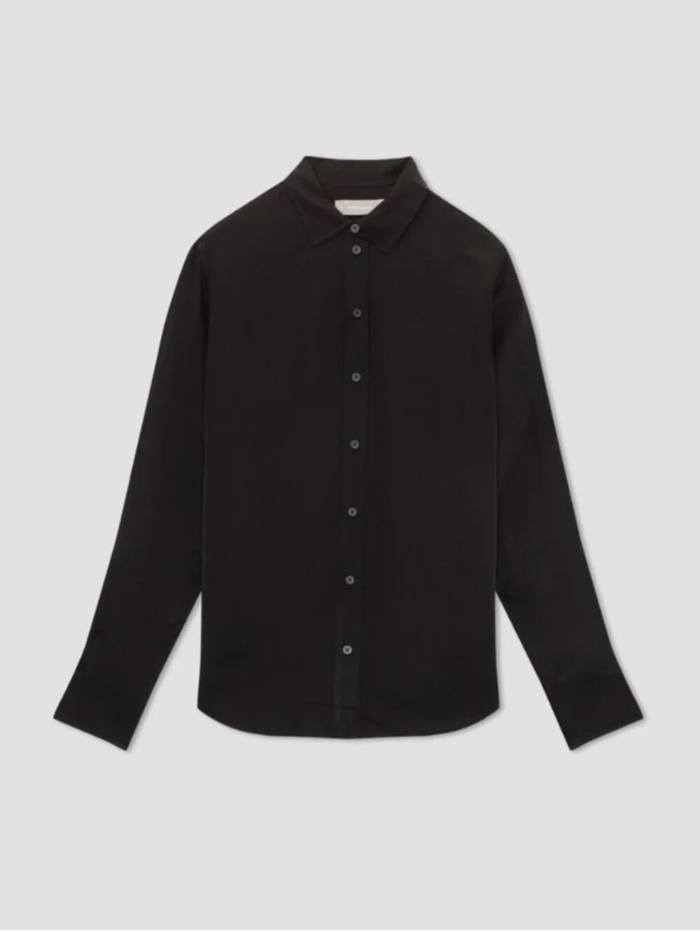 Everlane Satin Relaxed Shirt Black Size 8